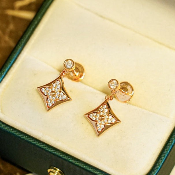 [Rose Tomorrow]STAR DIAMONDS EARRINGS GOLD