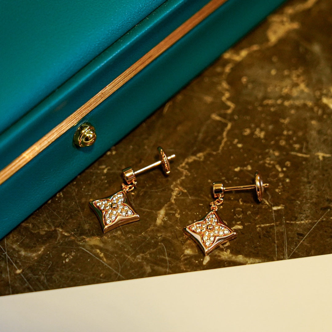 [Rose Tomorrow]STAR DIAMONDS EARRINGS GOLD