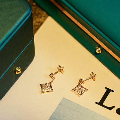 [Rose Tomorrow]STAR DIAMONDS EARRINGS GOLD