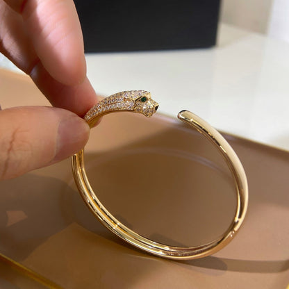 [Rose Tomorrow]PANTHERE GOLD DIAMOND OPEN BRACELET