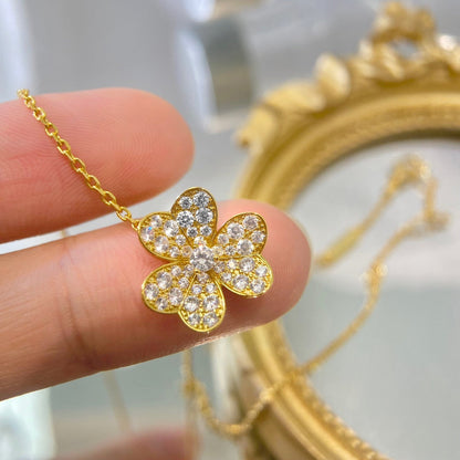 [Rose Tomorrow]FLOWER DIAMOND NECKLACE