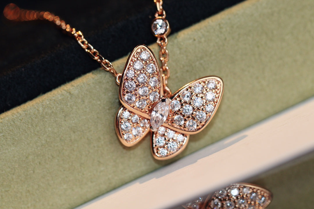 [Rose Tomorrow]BUTTERFLY DIAMOND NECKLACE