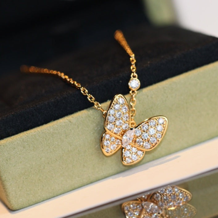 [Rose Tomorrow]BUTTERFLY DIAMOND NECKLACE