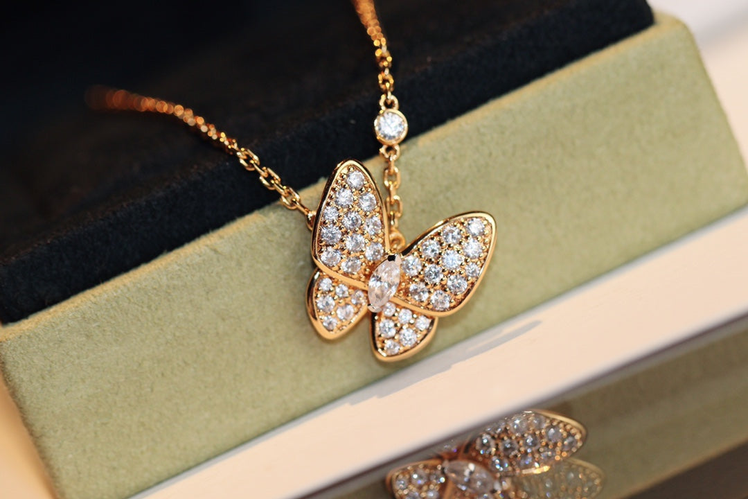 [Rose Tomorrow]BUTTERFLY DIAMOND NECKLACE