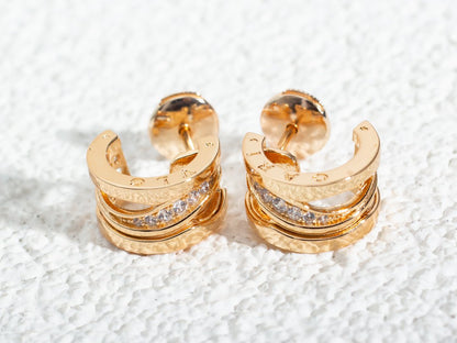 [Rose Tomorrow]ZERO 1 PINK GOLD DIAMONDS EARRINGS