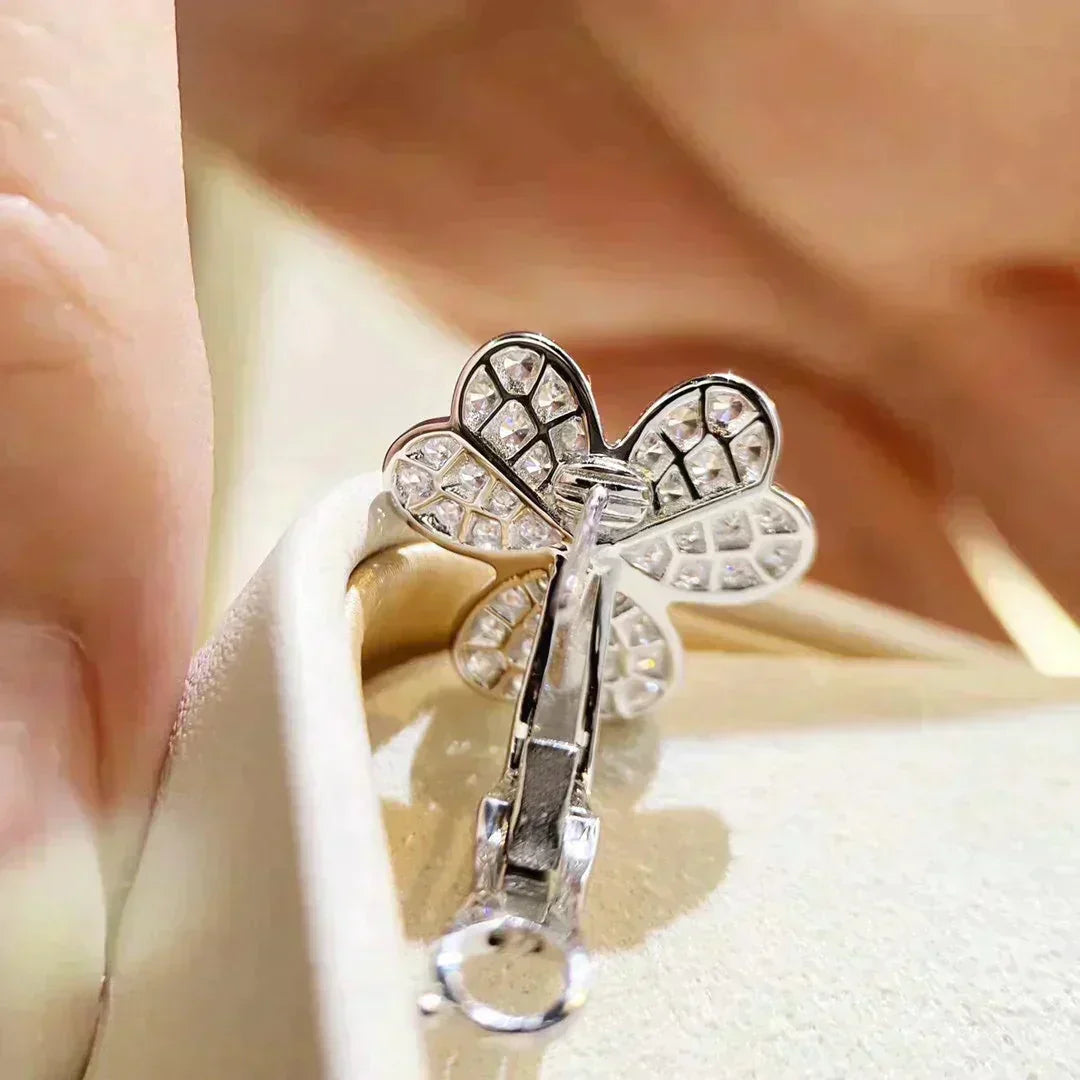 [Rose Tomorrow]CLOVER COMOS DIAMOND EARRINGS SILVER