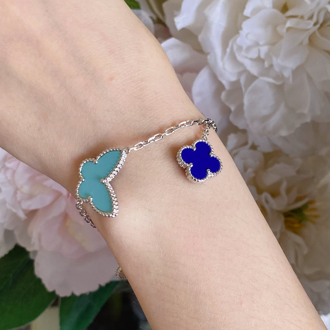 [Rose Tomorrow]LUCKY SPRING SILVER BRACELET 4 MOTIF