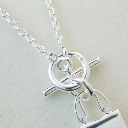 [Rose Tomorrow]POP H PEDANT SILVER NECKLACE