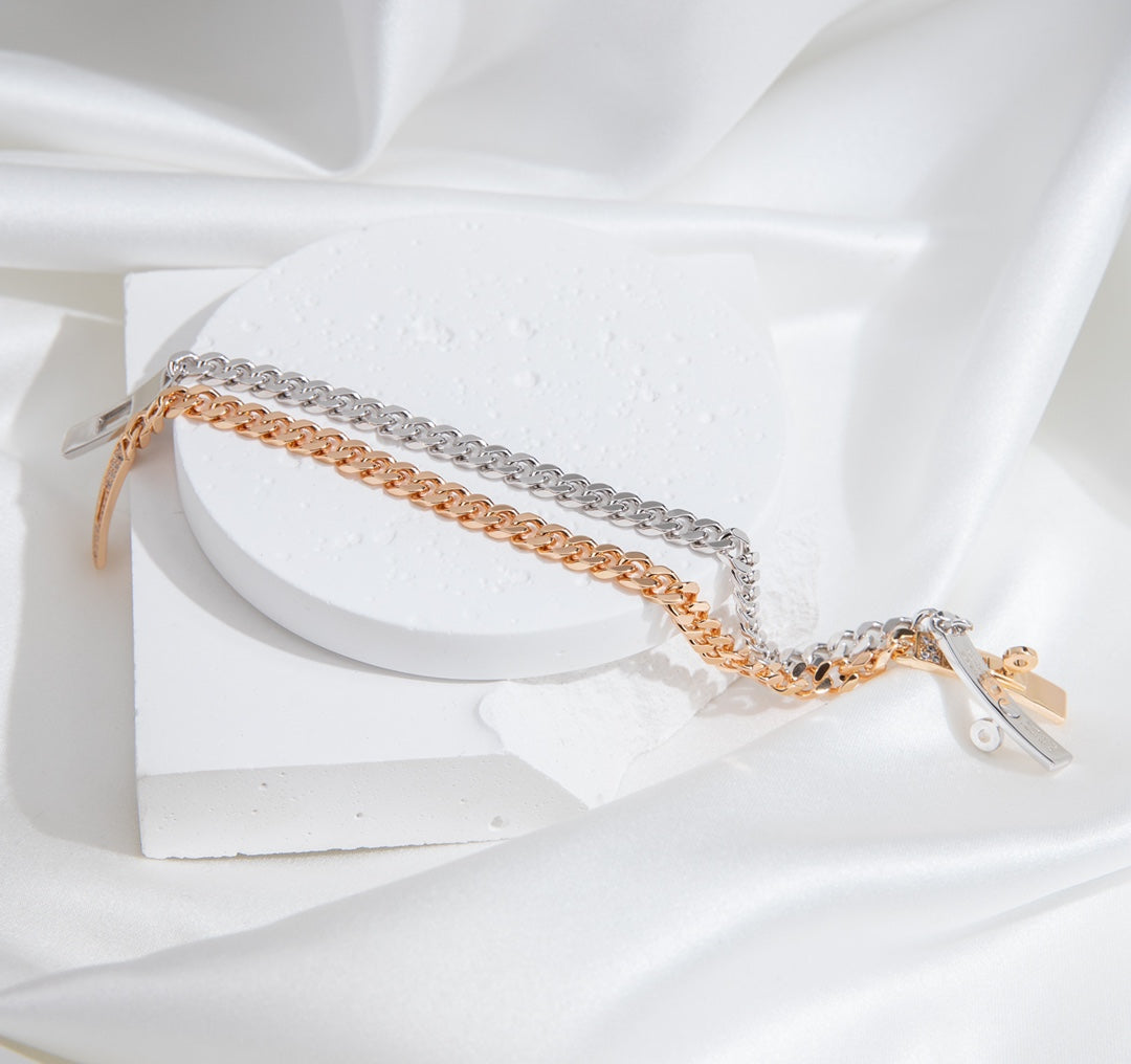 [Rose Tomorrow]KELLY CHAIN SILVER DIAMOND BRACELET