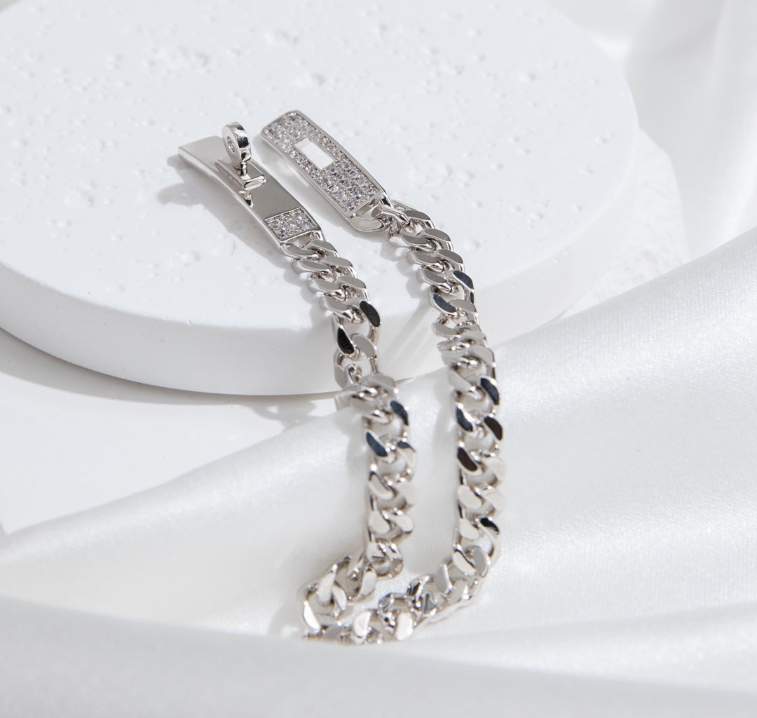 [Rose Tomorrow]KELLY CHAIN SILVER DIAMOND BRACELET