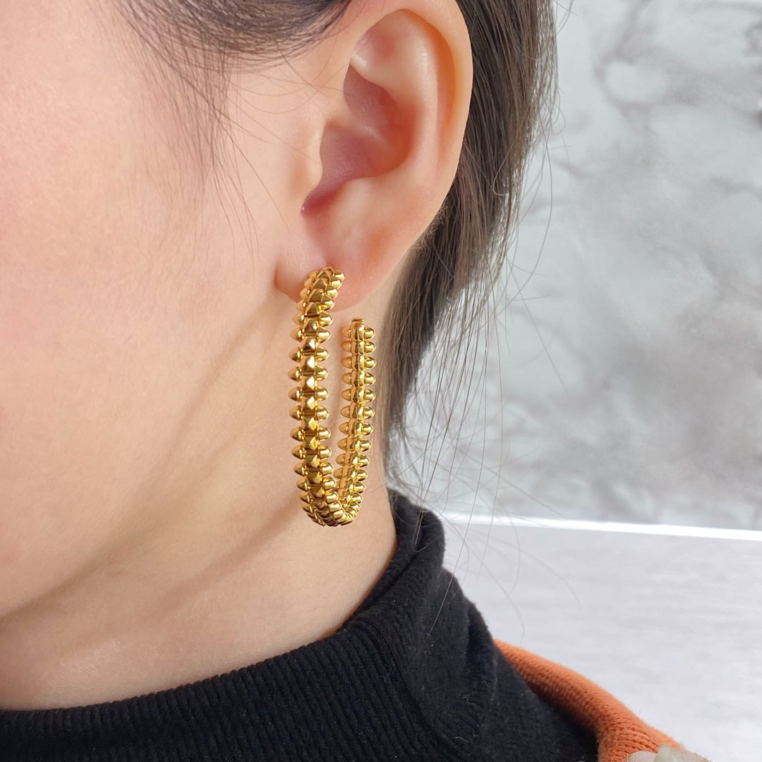 [Rose Tomorrow]CLASH LARGE HOOP EARRINGS