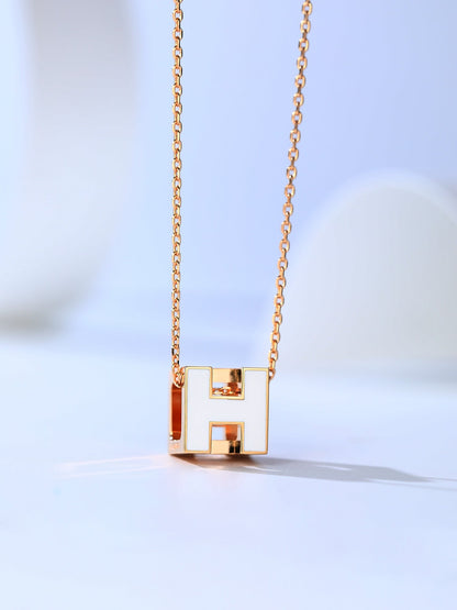 [Rose Tomorrow]H CAGE PINK GOLD NECKLACE