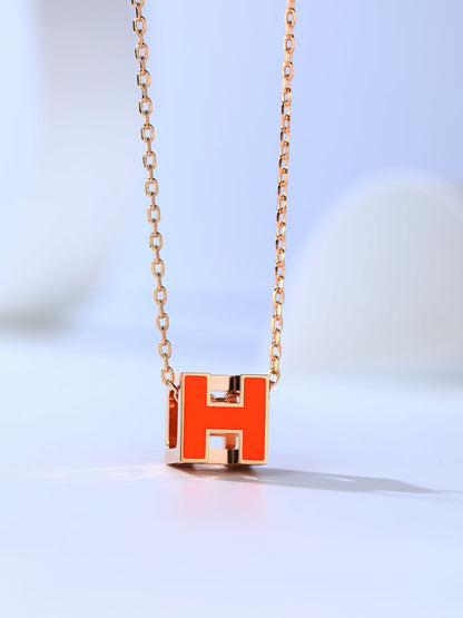 [Rose Tomorrow]H CAGE PINK GOLD NECKLACE