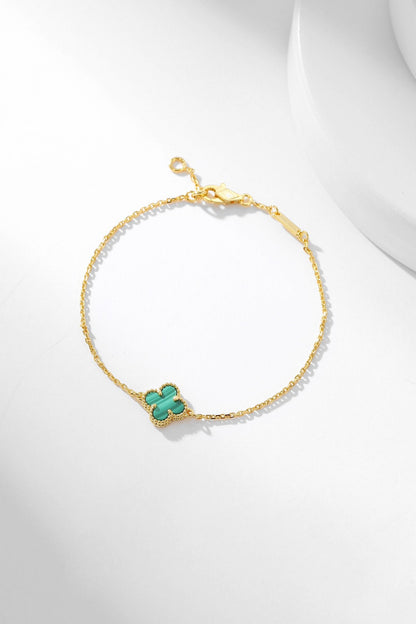 [Rose Tomorrow]CLOVER BRACELET MALACHITE 1 MOTIF