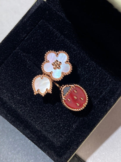 [Rose Tomorrow]LUCKY 3 MOTIF ROSE GOLD RING