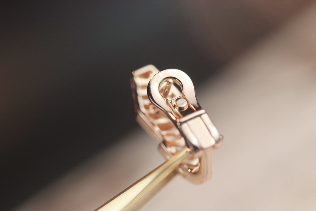 [Rose Tomorrow]SERPENT PINK GOLD DIAMOND EARRINGS