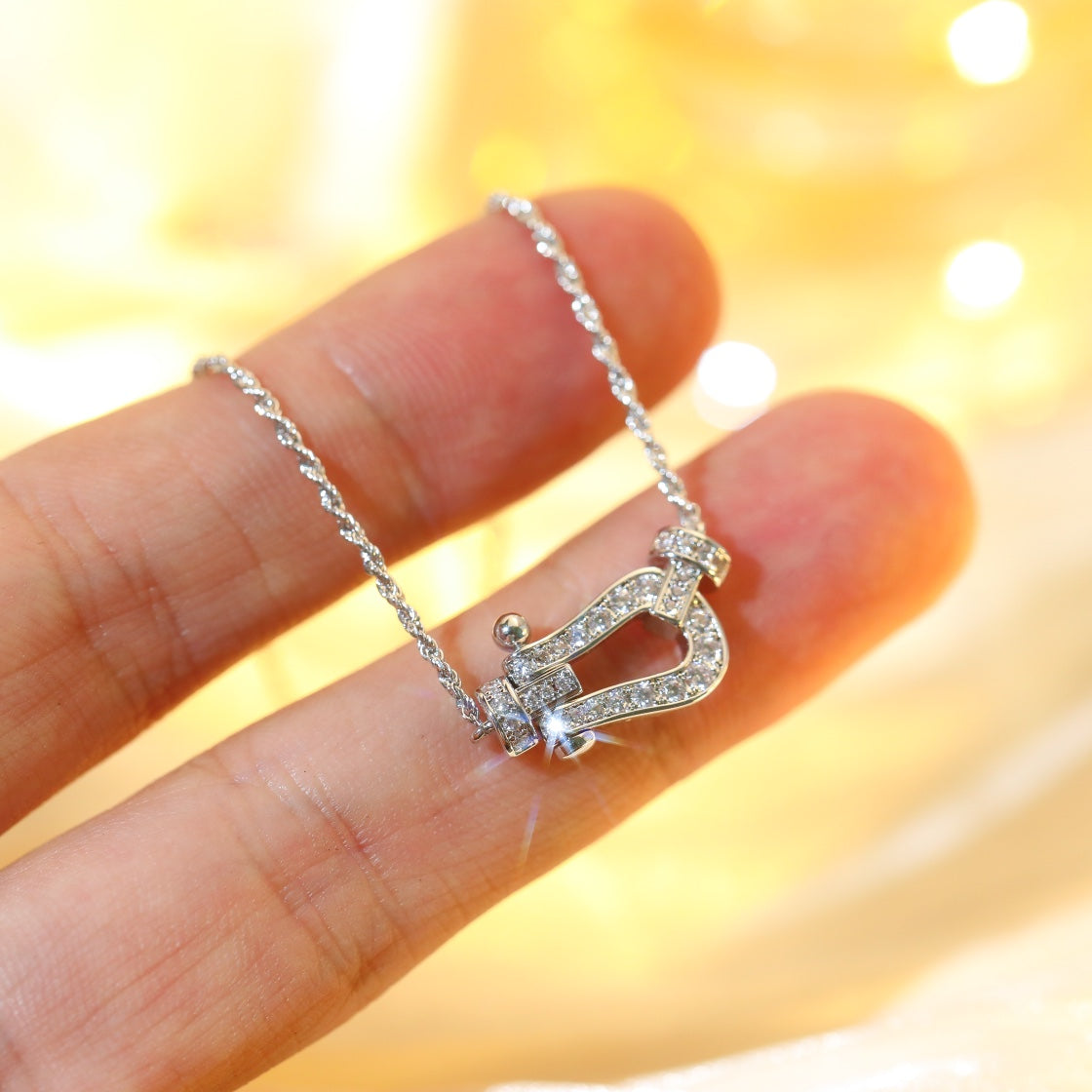 [Rose Tomorrow]FORCE 10 DIAMOND SILVER NECKLACE MINI MODEL