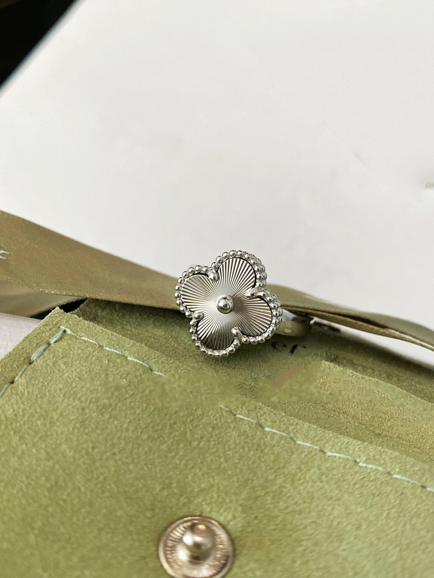 [Rose Tomorrow]CLOVER SILVER RING