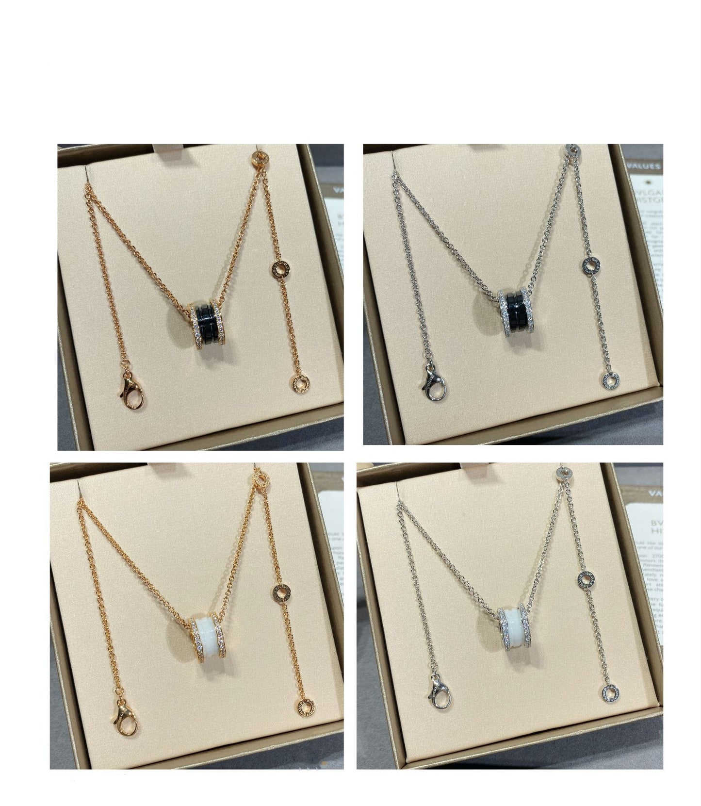 [Rose Tomorrow]ZERO 1 DIAMOND CERAMIC NECKLACE