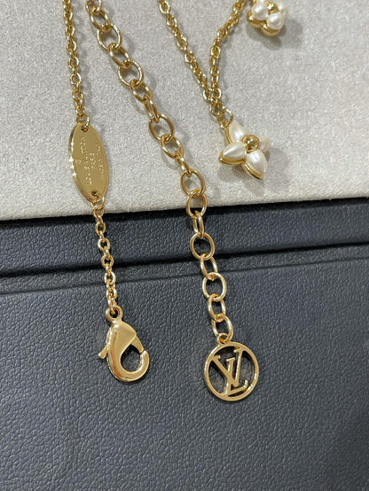 [Rose Tomorrow] FLOWERGRAM GOLD MOP DOUBLE ROW NECKLACE