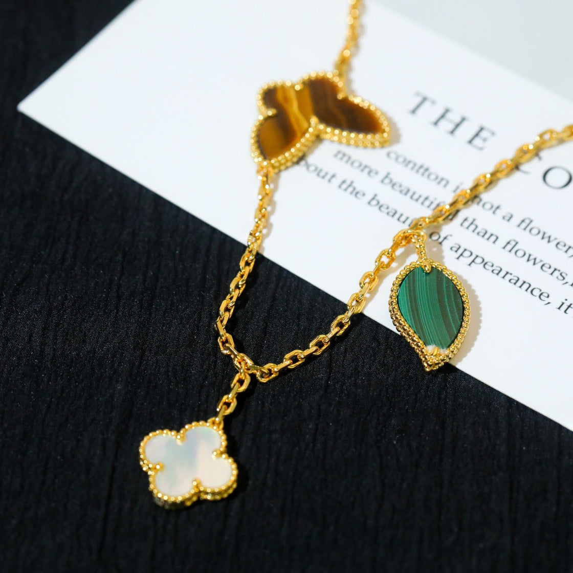 [Rose Tomorrow]LUCKY SPRING 5 MOTIF GOLD BRACELET