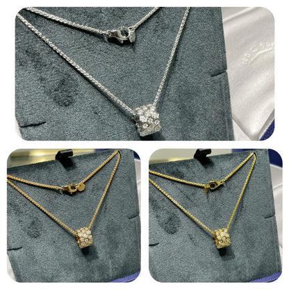 [Rose Tomorrow]BEE LOVE DIAMOND PAVED 3 ROW NECKLACE