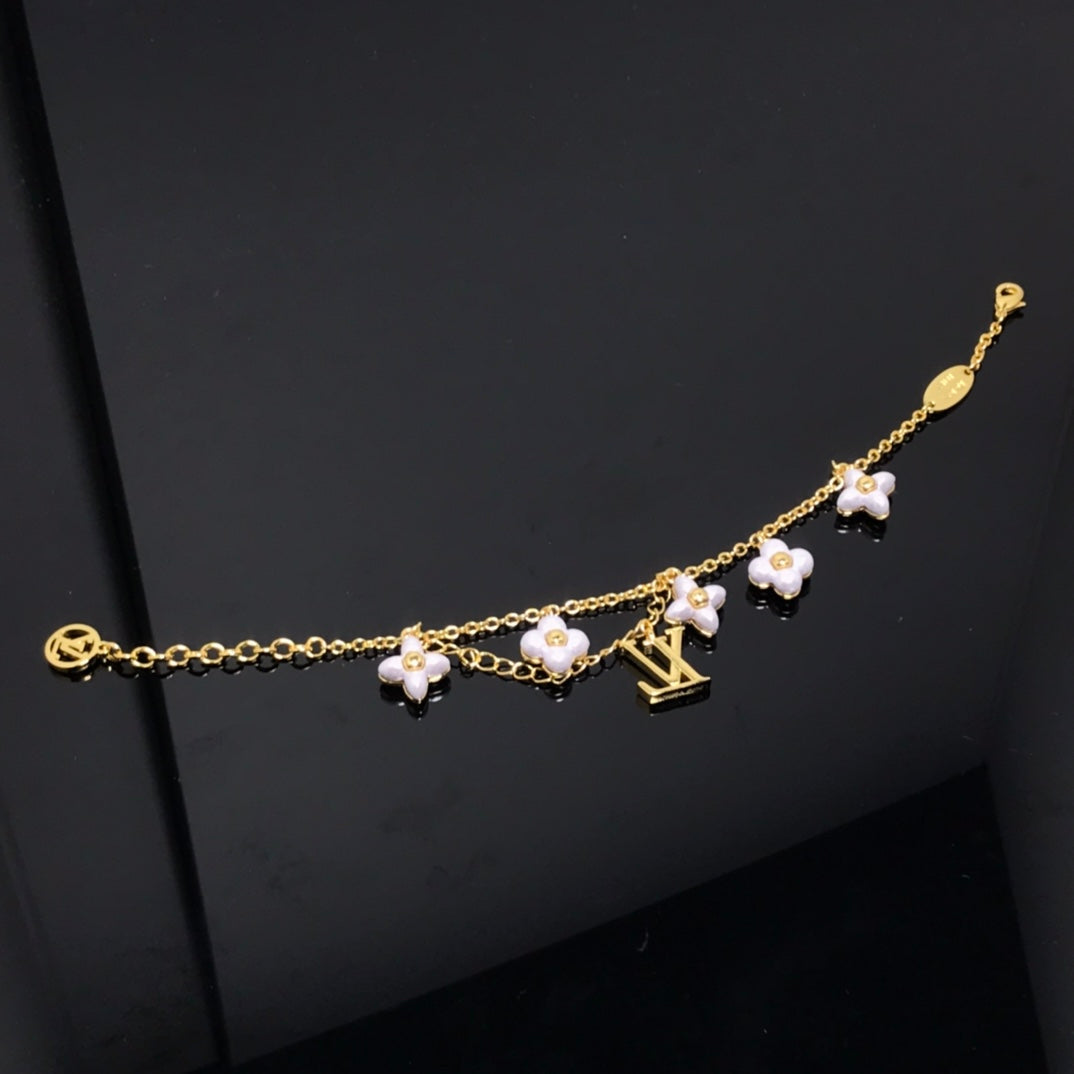 [Rose Tomorrow] LOGO 6 MOTIF STAR AND SUN GOLD BRACELET