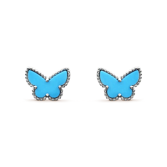 [Rose Tomorrow]BUTTERFLY TURQUOISE EARRINGS SILVER