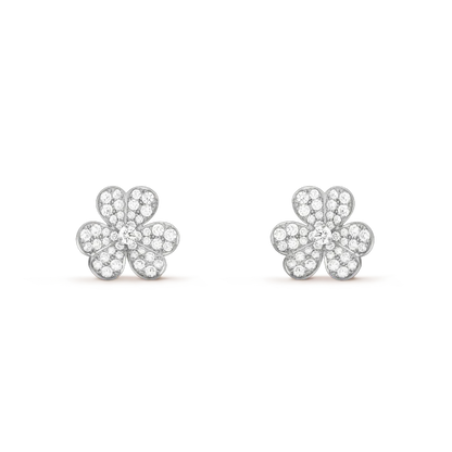 [Rose Tomorrow]CLOVER COMOS DIAMOND EARRINGS SILVER