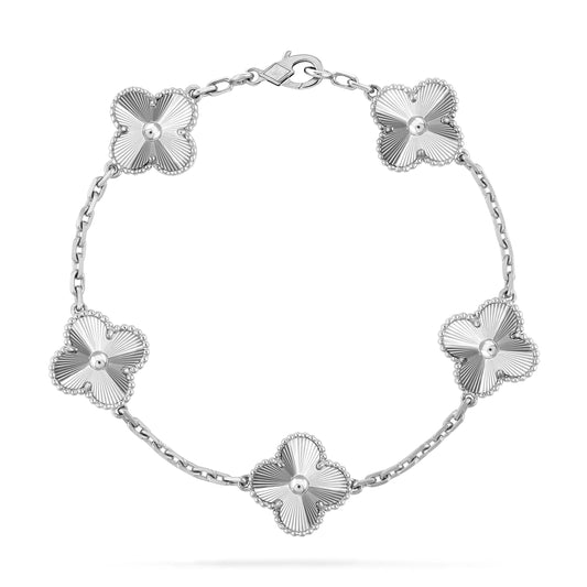 [Rose Tomorrow]CLOVER SILVER 5 MOTIFS BRACELET