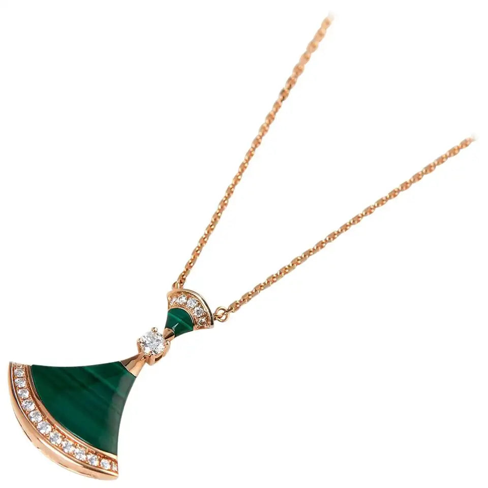 [Rose Tomorrow]DREAM NECKLACE MALACHITE DIAMOND