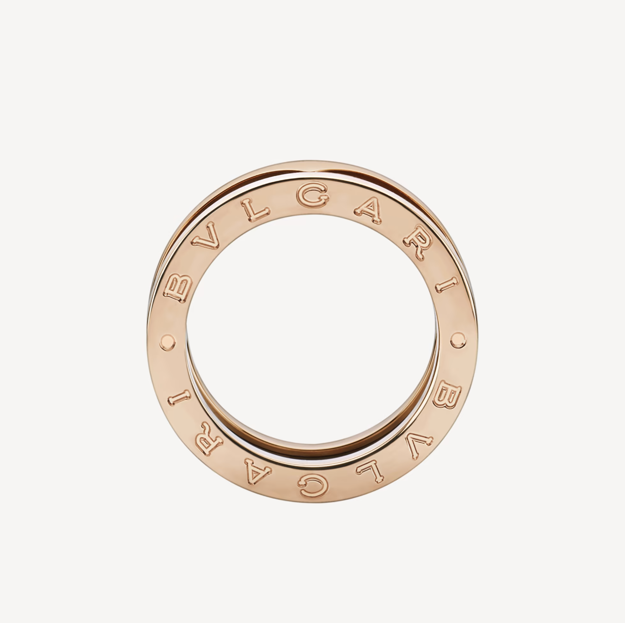 [Rose Tomorrow]ZERO 1 TWO-BAND LOOPS AND BLACK CERAMIC PINK GOLD RING