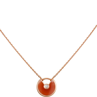 [Rose Tomorrow]AMULETTE GOLD CARNELIAN ONYX NECKLACE