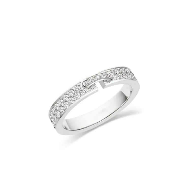 [Rose Tomorrow]ALLIANCE LIENS VIDENCE PAVED DIAMOND 4MM RING