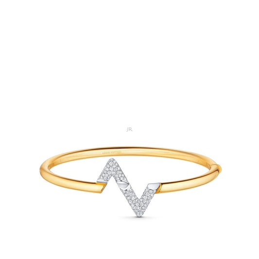 [Rose Tomorrow]VOLTE UPSITE DOWN GOLD DIAMOND BRACELET