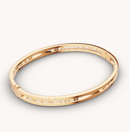 [Meteor Jewels]ZERO 1 SPIRAL LOGO GOLD BRACELET