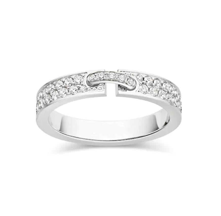 [Rose Tomorrow]ALLIANCE LIENS VIDENCE PAVED DIAMOND 4MM RING