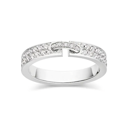 [Rose Tomorrow]ALLIANCE LIENS VIDENCE PAVED DIAMOND 4MM RING