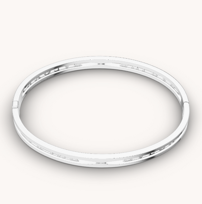 [Rose Tomorrow]ZERO 1 SPIRAL LOGO SILVER BRACELET