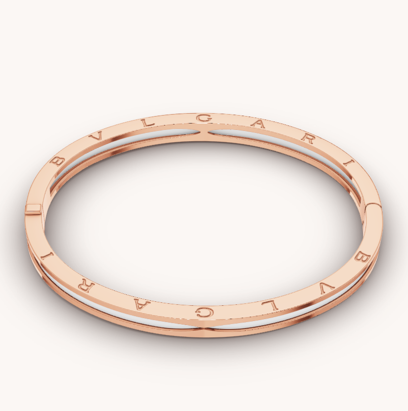 [Rose Tomorrow]ZERO 1 PINK GOLD WITH WHITE CERAMIC BRACELET