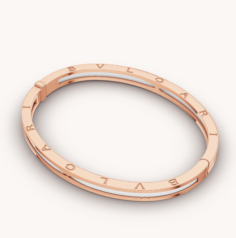 [Rose Tomorrow]ZERO 1 PINK GOLD WITH WHITE CERAMIC BRACELET