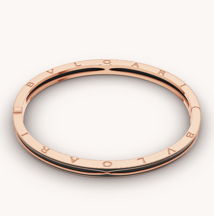 [Rose Tomorrow]ZERO 1 PINK GOLD WITH MATTE BLACK CERAMIC BRACELET