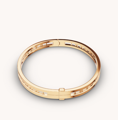 [Meteor Jewels]ZERO 1 SPIRAL LOGO GOLD BRACELET