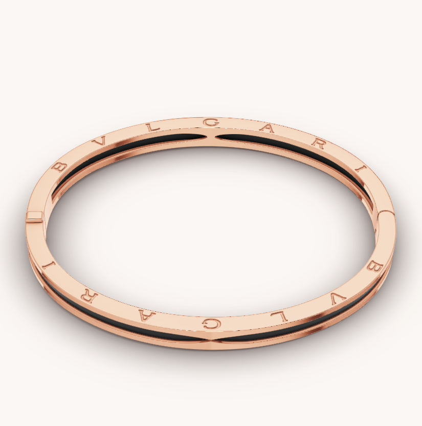 [Rose Tomorrow]ZERO 1 PINK GOLD WITH BLACK CERAMIC BRACELET