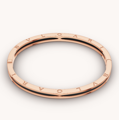 [Rose Tomorrow]ZERO 1 PINK GOLD WITH BLACK CERAMIC BRACELET