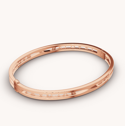 [Rose Tomorrow]ZERO 1 SPIRAL LOGO PINK GOLD BRACELET