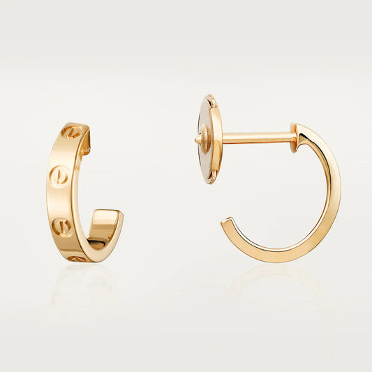 [Rose Tomorrow]LOVE EARRINGS 2.65MM PINK GOLD