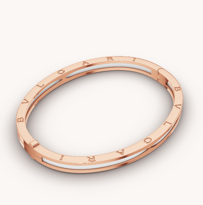 [Rose Tomorrow]ZERO 1 PINK GOLD WITH WHITE CERAMIC BRACELET