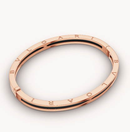 [Rose Tomorrow]ZERO 1 PINK GOLD WITH BLACK CERAMIC BRACELET