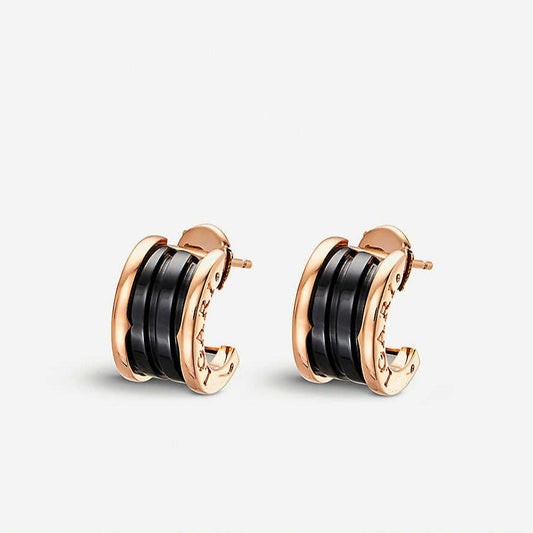 [Rose Tomorrow]ZERO 1 PINK GOLD CERAMIC EARRINGS